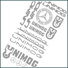 Set adesivi unimog cromati - 18,