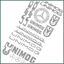 SET 18 ADESIVI UNIMOG CROMATI