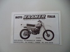 advertising Pubblicità 1980 MOTO KRAMER ER 125