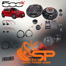 Kit 6 Casse Altoparlanti SP AUDIO Anteriori e Posteriori per Fiat 500 x