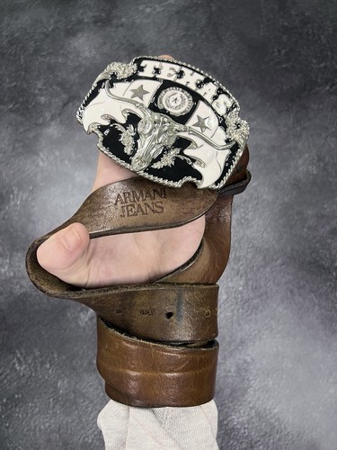 Armani jeans cintura pelle - cintura, in