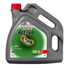 KIT 4L CASTROL ACT-EVO 10w40 Actibond OLIO TAGLIANDO MOTO 4T JASO MA2 API SL