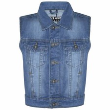 Giubbotto jeans sbiadito blu