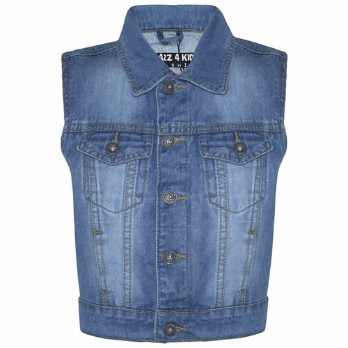 Giubbotto jeans sbiadito - , blu