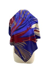 Sciarpa di seta di lusso S40# Renato Balestra 34” quadrata vintage