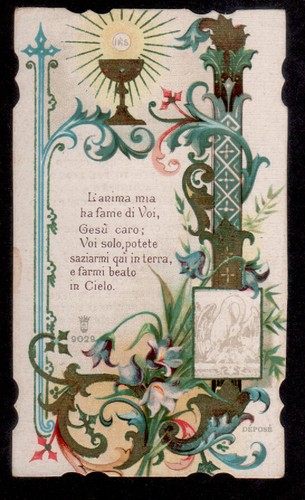 Antico santino holy card - santino,