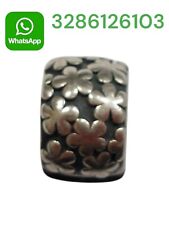 ? PANDORA Clip Stop Prato Fiorito CIONDOLO S925 ALE ARGENTO ORIGINALE