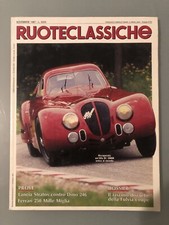 Rivista RUOTECLASSICHE  10 1987   Magazine ITALIA  Design Ruote Classiche