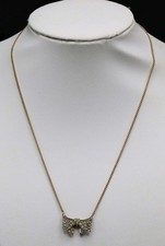 Collana A Fiocco In Argento 800 CAM BER Con Cristalli SWAROVSKI Punzonata 