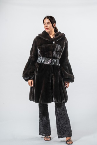 Vera pelliccia visone nero - ,