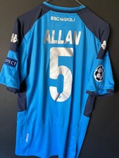 Maglia Napoli Allan match Issued Preparata celeste home macron champions league