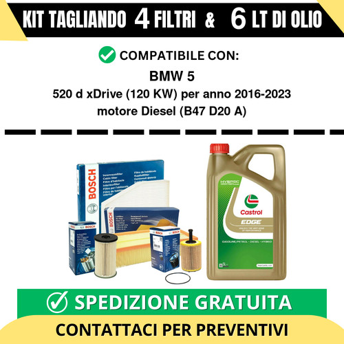 Tagliando filtri bosch 6 - filtri,