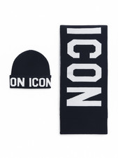 Icon set bambino cappello e