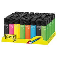 48 Accendini CLIPPER LARGE Jet