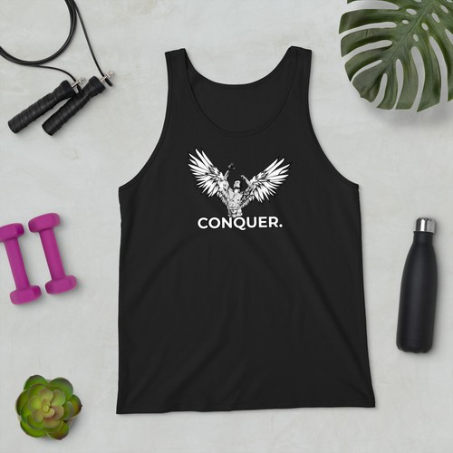 Canotta zyzz conquer gym - canotta,