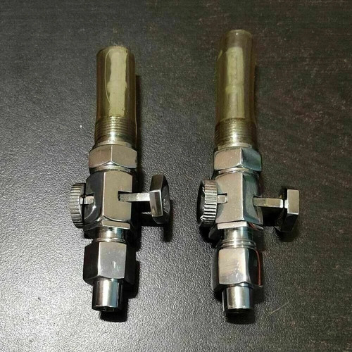 Pair brass fuel petrol gas - pair,