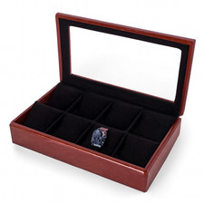 Cassetta Porta Orologi in Legno con Vetro cassetta orologi Custodia Elegante