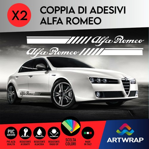 Coppia adesivi stickers alfa - coppia,