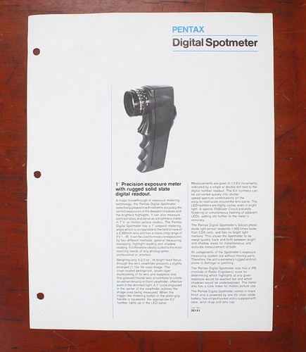Asahi pentax spotmeter - pentax,