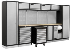 ARREDAMENTO ALLESTIMENTO MODULARE PER OFFICINA GARAGE FERVI MOBILI ATTREZZI