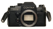 Contax rts ii quartz 35mm reflex pellicola fotocamera solo corpo tappo manuale istruzioni