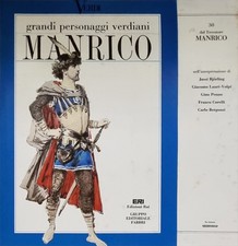 VERDI MANRICO (Il Trovatore) - LP 33 GIRI - JUSSI BJÖRLING FRANCO CORELLI RARO
