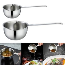 Pratica Padella in Acciaio Inox per Spruzzi Olio Misure 150/300ml