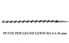 Punte elicoidali per legno
