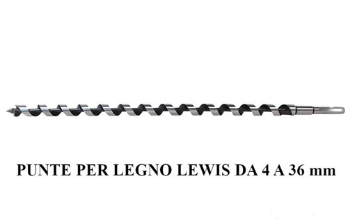 Punte elicoidali per legno
