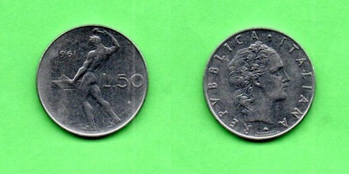 Italia lire 50 1961 - italia,