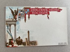 m) Cartolina militare Direzione Genio Bologna