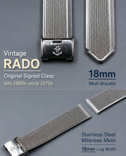 Bracciale vintage rado 18mm - vintage,