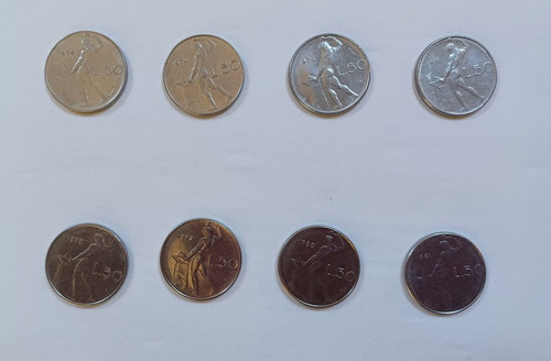 Italia monete lire vari - italia, 50