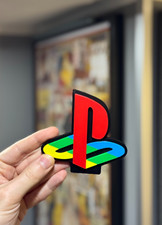 Targa Decorativa Playstation 3D logo Gadget scrivania esposizione retro game PS1