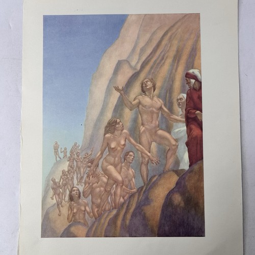 Stampa amos nattini - stampa, purgatorio