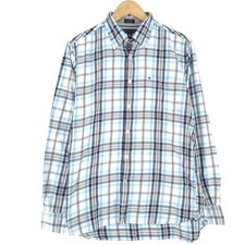 Camicia Vintage Tommy Hilfiger Multicolore In Flanella Di Cotone Bq3 Taglia M