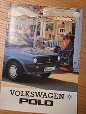 brochure Depliant Volkswagen POLO 1986 ITALIANO 22 pag