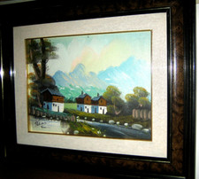 Quadro dipinto olio firmato - a,