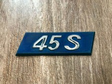 FIAT LOGO 45 S SIGLA EMBLEMA FREGIO STEMMA SCRITTA TARGHETTA BADGE TARGA PLACCA