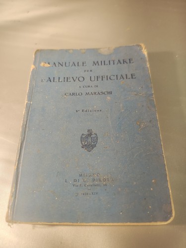 Manuale militare per allievo - manuale,