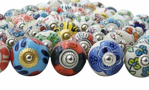 Lotto pomelli ceramica - 50, in