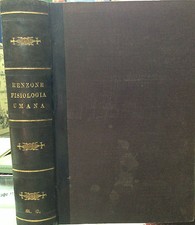 (Medicina) MANUALE DI FISIOLOGIA UMANA  Di R. Renzone  Napoli 1883