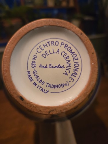 Blue hand painted gualdo - painted,
