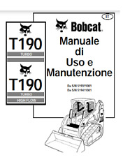 CD MANUALE USO E MANUTENZIONE BOBCAT T190 IN ITALIANO CD