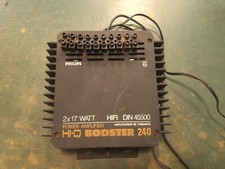 PHILIPS HIFI DIN 45500 BOOSTER 240 STEREO POWER AMPLIFIER AMPLIFICATORE AUTO
