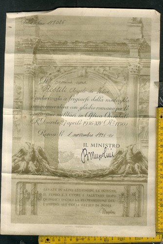 Guerra africa attestato a - guerra,