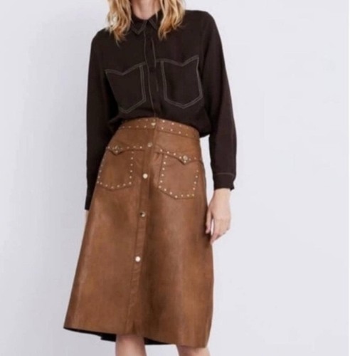 Gonna zara marrone linea - zara,