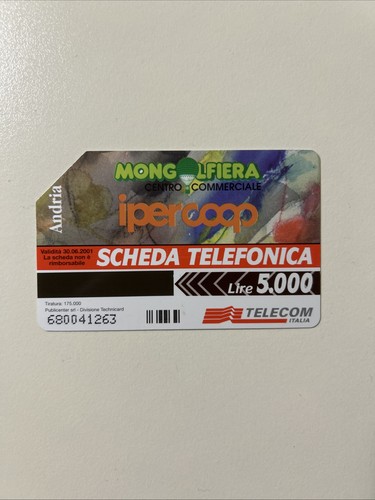 Scheda telefonica rara - telefonica,