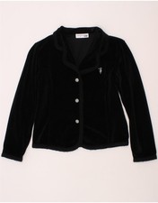 Giacca blazer TRUSSARDI JUNIOR bambina 3 bottoni 5-6 anni cotone nero AI14