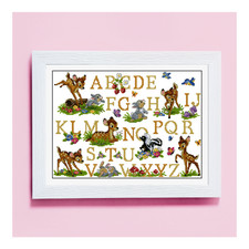 Quadro abc alfabeto nascita - abc,